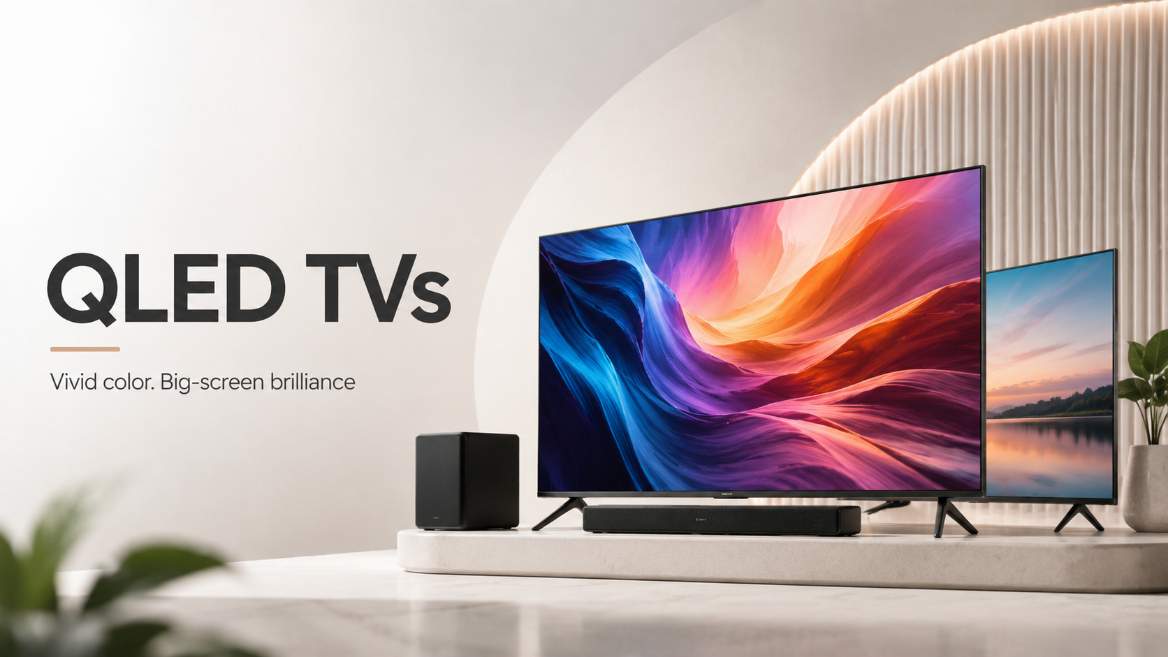 CompuMe QLED TVs collection hero