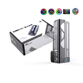 Bykski Square Pump Reservoirs, Matte Acrylic Pump-Reservoir Combination, Pump And Water Tank, Transparent 5v Addressable RGB (RBW) (CP-DDC-X-TK220-V2) | CP-DDC-X-TK220-V2 | - CompuMe