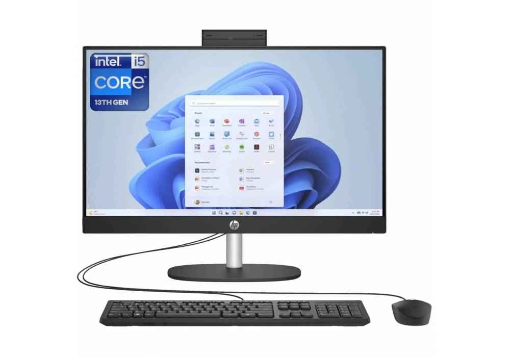 HP AIO All-in-One 24-cr0059ne PC (2025) 13Gen Intel® Core™ i5-1334U 10-Cores, 8GB RAM DDR4 (Upgradable), 512 GB M.2 SSD, 23.8" IPS FHD Display - Black HP AIO All-in-One 24-cr0059ne PC (2025) 13Gen Intel® Core™ i5-1334U 10-Cores, 8GB RAM DDR4 (Upgradable), 512 GB M.2 SSD, 23.8" IPS FHD Display - Black