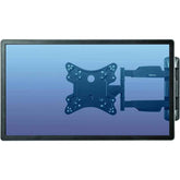 Fellowes Full Motion Tv Wall Mount Full 360 Rotation Support Monitor Up To 55”/77 Lbs Black