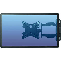 Fellowes Full Motion Tv Wall Mount Full 360 Rotation Support Monitor Up To 55”/77 Lbs Black