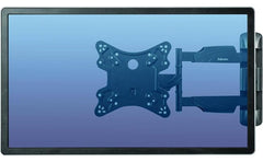 Fellowes Full Motion Tv Wall Mount Full 360 Rotation Support Monitor Up To 55”/77 Lbs Black