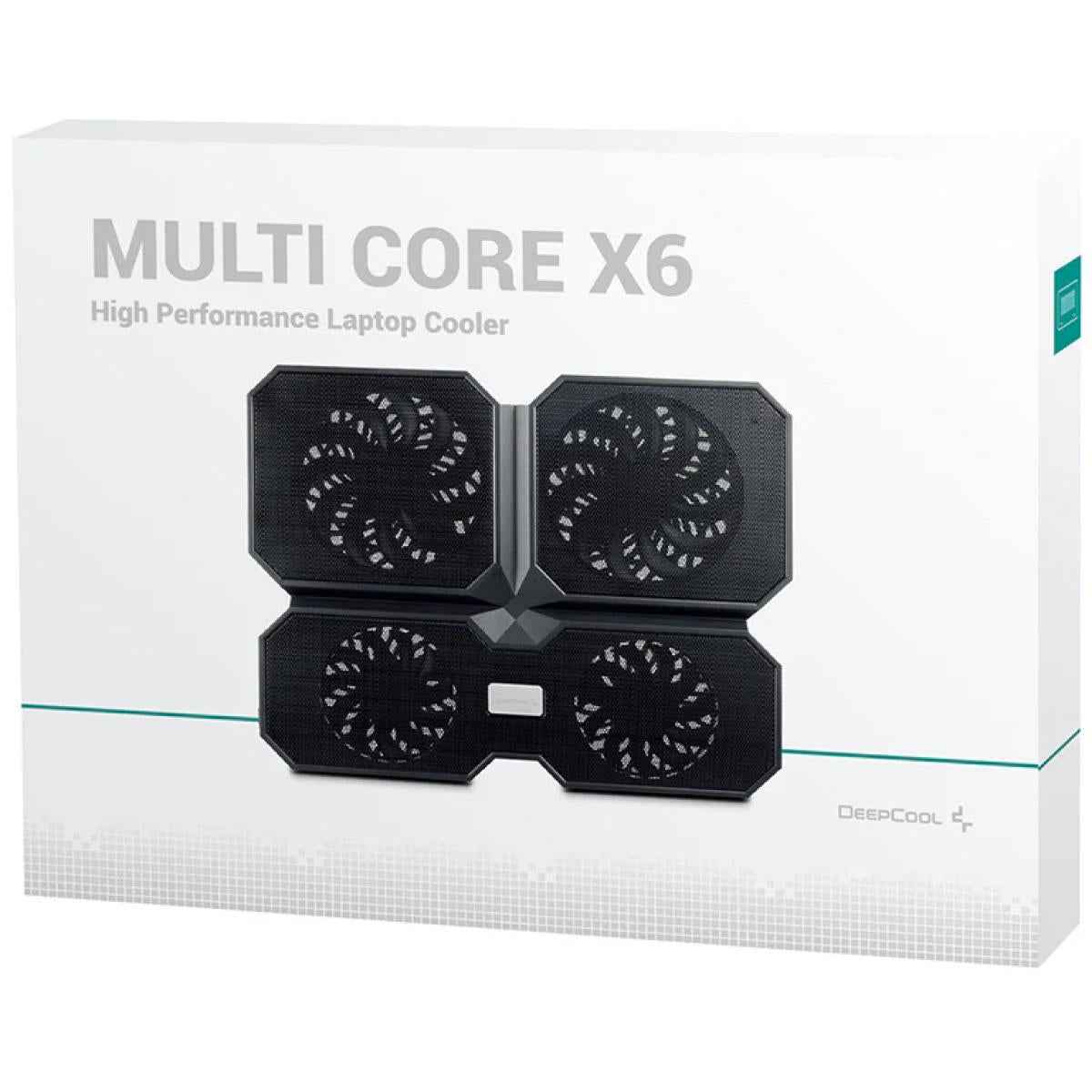 Deepcool Multi Core X6 Laptop Cooling Pad 15.6" Metal Mesh Panel 2x100mm & 2x140mm Fans