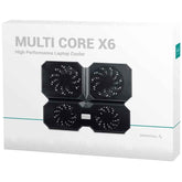 Deepcool Multi Core X6 Laptop Cooling Pad 15.6" Metal Mesh Panel 2x100mm & 2x140mm Fans
