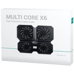 Deepcool Multi Core X6 Laptop Cooling Pad 15.6" Metal Mesh Panel 2x100mm & 2x140mm Fans