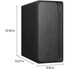 HP OmniDesk Desktop PC (M02-0234) AMD Ryzen 7 8700G, AMD Radeon 780M iGPU, 16GB DDR5 Memory, 1TB M.2 PCIe NVME SSD GEN 4, Windows 11 Home w/ 280W 80 Plus Platinum Power Supply
