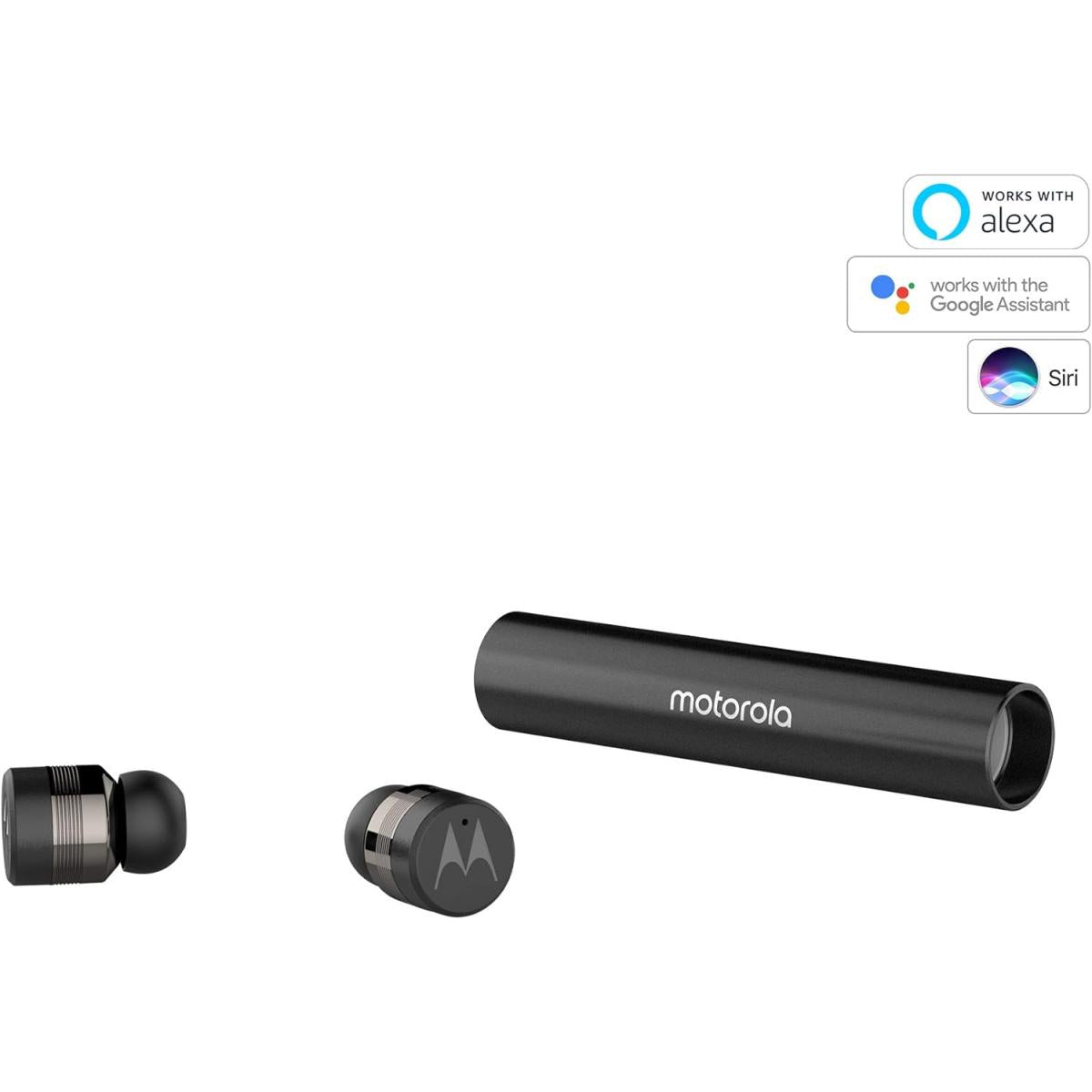 Motorola Lifestyle Vervebuds 300 Wireless Bluetooth In Ear Headphones 10 Hours Playtime Alexa, Google And Siri Compatible Black - CompuMe