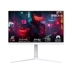 GAMEON GOAP27FHD380IPS Artic Pro Series 27" FHD, 380Hz, MPRT 0.5ms, HDMI 2.1, Fast IPS Gaming Monitor (Supports PS5) - White