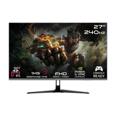 GAMEON GOESP27240IPS Esports Series 27" FHD, 240Hz, MPRT 0.5ms, HDMI 2.1, Fast IPS Gaming Monitor (Supports PS5) - Black