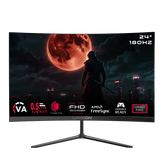GAMEON GOC24F180VA Pro Series 24" FHD, 180Hz, MPRT 0.5ms, HDMI 2.1, VA Panel Curved Gaming Monitor 3000R 16:9 (Supports PS5) - Black
