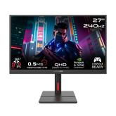 GAMEON GOML27QHD240IPS Midnight Signature Series 27" QHD, 240Hz, MPRT 0.5ms, HDMI 2.1, Fast IPS Mini LED Gaming Monitor (Supports PS5) - Black