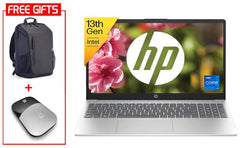 Hp Laptop 15 Fd0267ne (2024) New 13th Gen Intel Core I7 10 Cores Slim Design W/ Backlit Keyboard Bundle (customized) ((hp Backpack + Hp Z3700 Mouse)) Silver