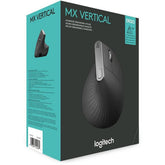 Logitech NEW MX Vertical Wireless Mouse Advanced Ergonomic Design Reduces Muscle Strain Rechargeable - Graphite Color