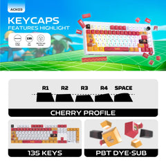 FANTECH MK921 ACK03 One Piece Monkey D. Luffy Egghead Edition Wireless Mechanical Gaming Keyboard