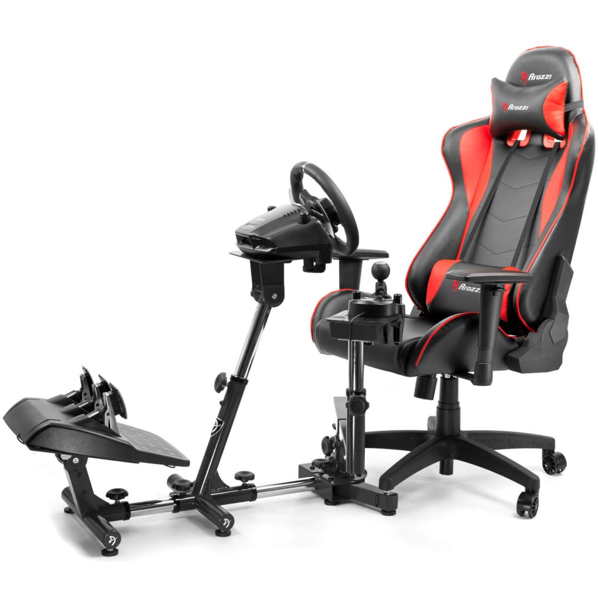 Arozzi Velocita Universal Racing Simulator Cockpit Compatible With Most Racing Sim Gear & Gaming Chairs Collapsible Telescopic And Portable Black Arozzi Velocita Universal Racing Simulator Cockpit Compatible With Most Racing Sim Gear & Gaming Chairs Collapsible Telescopic And Portable Black