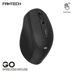 Fantech GO W191 with Silent Click Wireless Mouse - Black