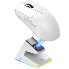 Attack Shark X6 PAW-3395 Wireless Gaming Mouse – Tri-Mode, 26000 DPI, 49g, White