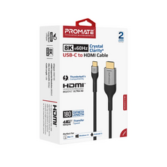 Promate MEDIACORD-8K 8K CrystalClarity USB-C to HDMIยฎ Cable
