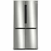 Bosch Side by Side Refrigerator French Door Bottom Freezer A, 605Lit, Silver - KFN96VPEA