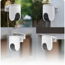 EZVIZ H8c Pro 3K Outdoor Pan & Tilt Wi-Fi Security Camera (CS-H8c Pro 3K), 360-Degree Panoramic Coverage, AI-Powered Human/Vehicle Shape Detection, Color Night Vision, Two-Way Talk, IP65 Weatherproof Design