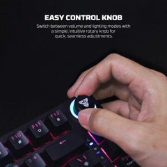 Fantech RGB mechanical gaming keyboard for computer setup