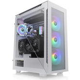 Thermaltake Divider 500 W/ 3x120mm Argb Front + 1x 120mm Rear Fans + 2 Symmetrical Triangular Panels White - CompuMe