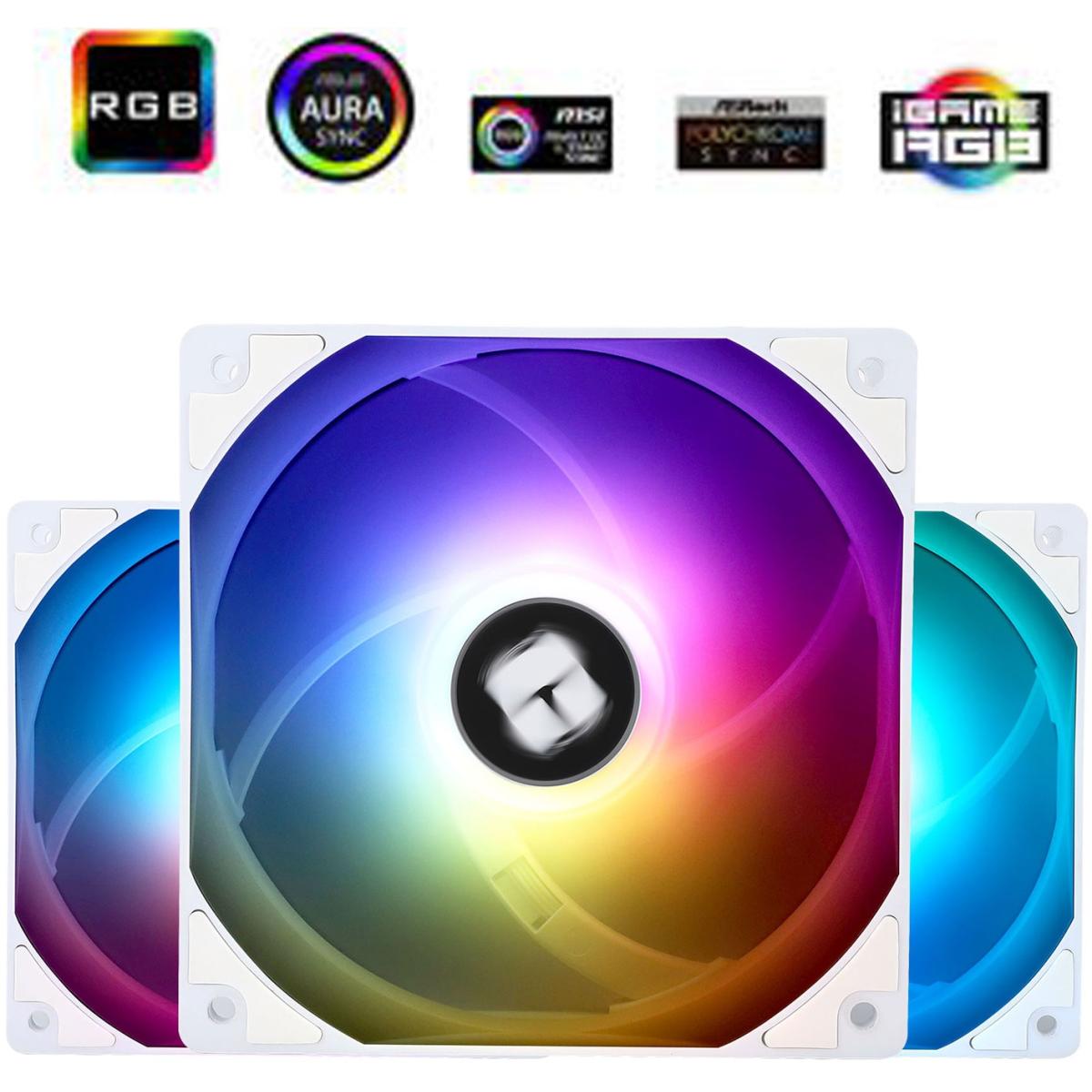 Thermalright TL-C12CW-S X3 (White/ 3PIN ARGB) Balance Performance 120mm PWM Cooling Fan Kit 3in1 w/ S-FDB Bearing | TL-C12CW-S X3 | Thermalright TL-C12CW-S X3 (White/ 3PIN ARGB) Balance Performance 120mm PWM Cooling Fan Kit 3in1 w/ S-FDB Bearing | TL-C12CW-S X3 |