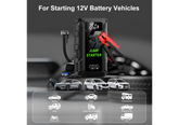 Portable Car Battery Jump Starter with Air Compressor K09 18000mAh 12V Auto Jumper Pack with Built-In Tire Pump