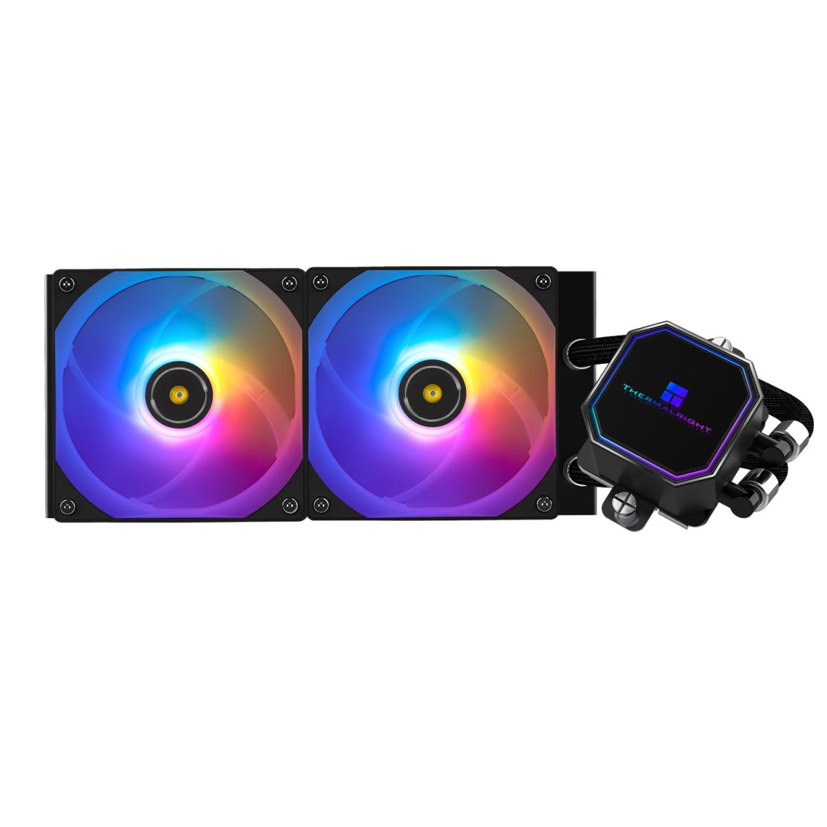 Thermalright Frozen Prism 240 BLACK ARGB V2 CPU Liquid Cooler, High Performance AIO w/ 2x TL-E12-S V2 Fans, LGA1700 | Frozen Prism 240 BLACK ARGB | - CompuMe Thermalright Frozen Prism 240 BLACK ARGB V2 CPU Liquid Cooler, High Performance AIO w/ 2x TL-E12-S V2 Fans, LGA1700 | Frozen Prism 240 BLACK ARGB | - CompuMe