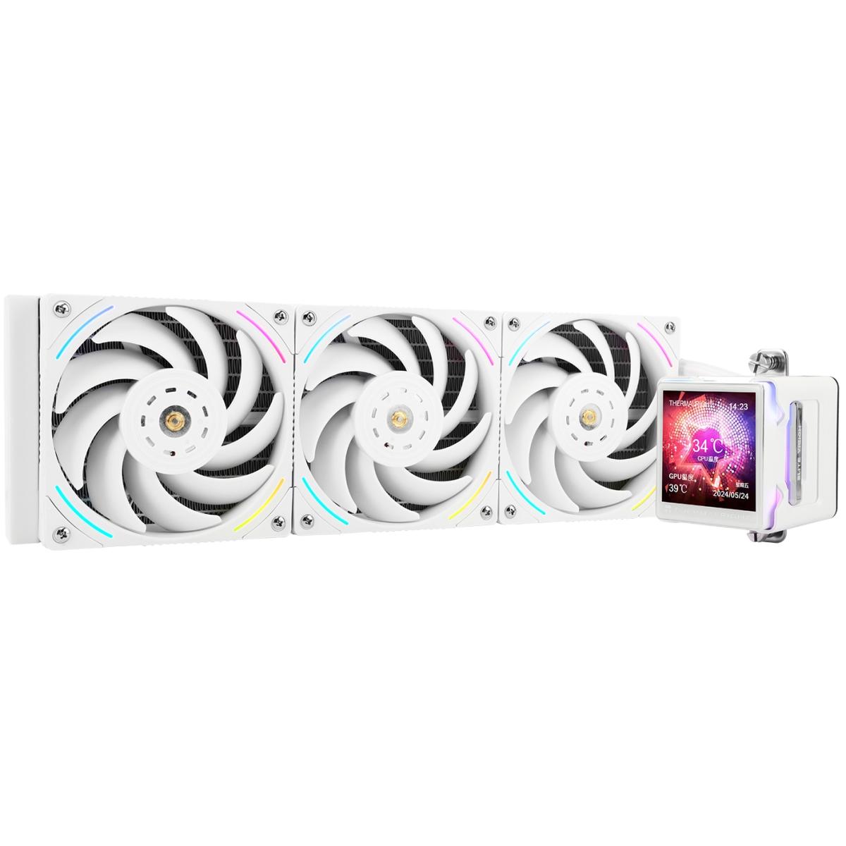 Thermalright Elite Vision 360 WHITE ARGB CPU Liquid Cooler w/ 2.7" IPS LCD Display, High Performance AIO w/ 3x TL-K12W | Elite Vision 360 WHITE ARGB | Thermalright Elite Vision 360 WHITE ARGB CPU Liquid Cooler w/ 2.7" IPS LCD Display, High Performance AIO w/ 3x TL-K12W | Elite Vision 360 WHITE ARGB |