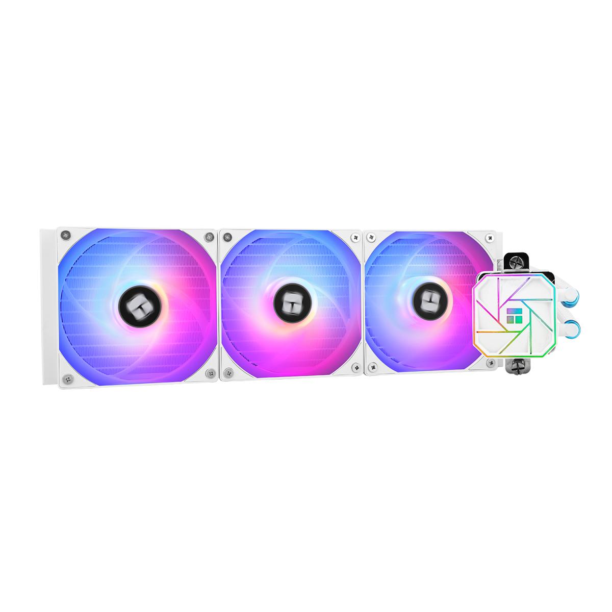 Thermalright Aqua Elite 360 White V3 ARGB CPU Liquid Cooler, High Performance AIO w/ 3x TL-C12W-S V2 Fans, LGA1700 | Aqua Elite 360 WHITE V3 | - CompuMe
