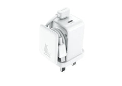 JOYROOM JR-TCL05 GaN 45W Charger , Fireproof PC, fast Charging 2 Devices Simultaneously - 18 Month Warranty
