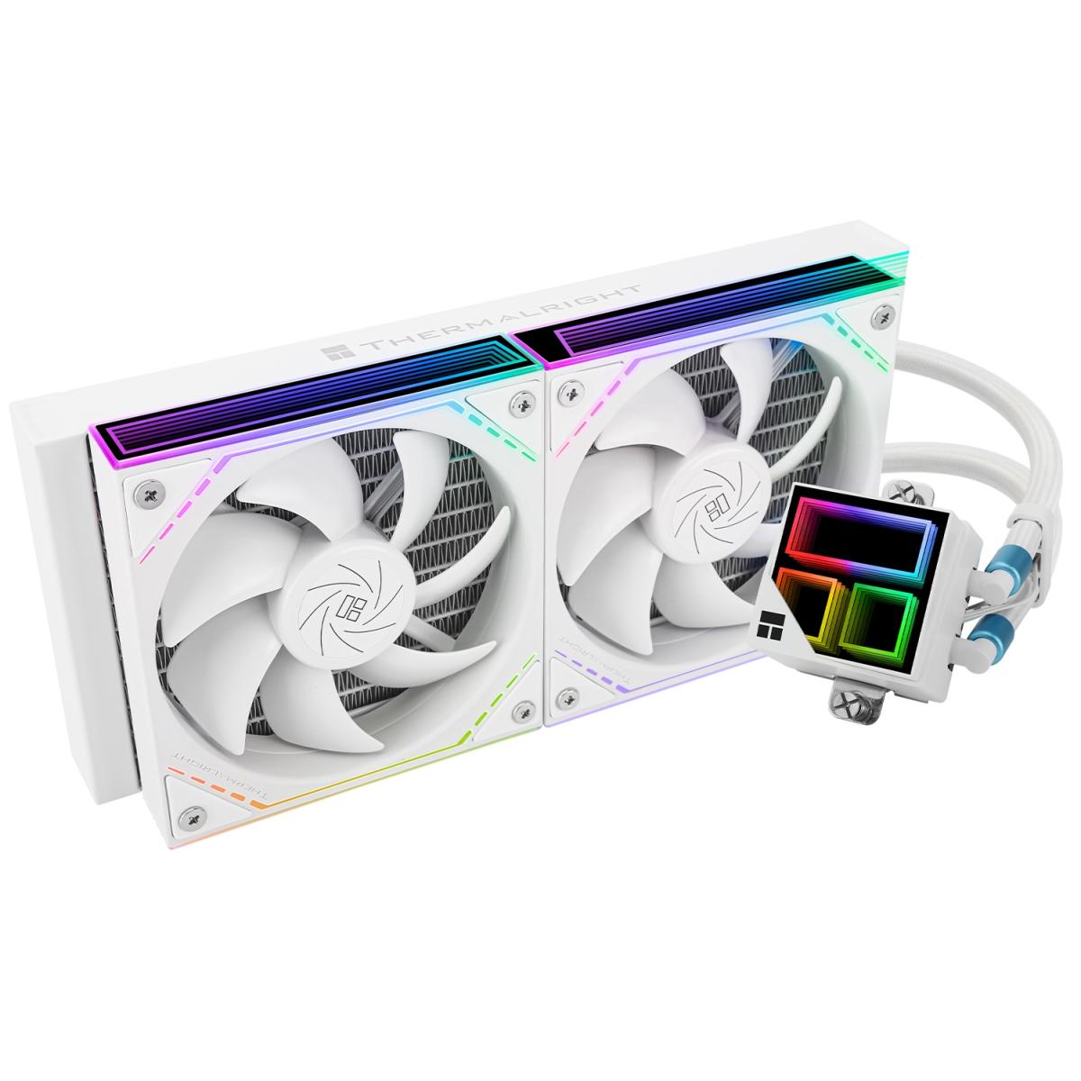 Thermalright Frozen Infinity 240 WHITE ARGB CPU Liquid Cooler, High Performance AIO w/ 2x TL-M12W | Frozen Infinity 240 WHITE | - CompuMe