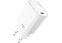 WIWU Wi-G007 20W Essen Series GaN Fast Charger USB-C Wall Adapter White - 18 Month Warranty