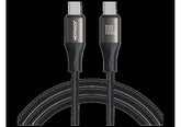 Joyroom Charging Cable 100W JR-A25 USB-C/Type-C to USB-C, Light-Speed - Black