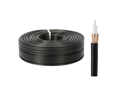 Coaxial RG58 Cable Black 300m with Power Cable