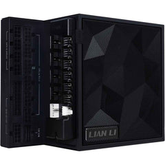 Lian Li Edge 1200w 80+ Gold Full Modular (fan Hub Included) Atx 3.0 3.1 Pcie 5.1 L Shape Design For Dual Chamber Case 120mm Fdb Fan Supports Up To 4 Usb Device Black