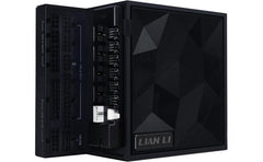 Lian Li Edge 1200W 80+ Gold Full Modular (Fan Hub Included) ATX 3.0 3.1-PCIE 5.1-L-Shape Design for Dual Chamber Case-120mm FDB Fan-Supports up to 4 USB Device - Black
