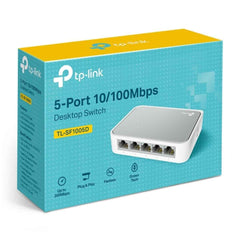 Tp Link Tl Sf1005d 5 Port 10/100 Mbps Fast Ethernet Switch Desktop Ethernet Splitter Ethernet Hub Plug & Play Fanless Quiet Desktop Design Green Technology Unmanaged