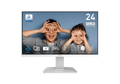 MSI PRO MP2412, 24" Monitor, 1920 x 1080 (FHD), FreeSync, 100Hz, TUV Certified Eyesight Protection, 1ms, VESA Mountable, HDMI™ & Display Port (1.2a), White /2 Years Warranty