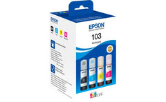 Epson 103 EcoTank 4-Colour Multipack Ink Bottles 260 ml ( Black , Cyan , Magenta , Yellow )