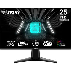 Msi G255f 25" Rapid Ips Full Hd 1ms 180hz Frameless Night Vision Amd Freesync W/ 2x Hdmi & Displayport Interface Black