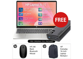 HP AI Business Laptop 15-fd1062ne Free Power Bundle, Intel Ultra 7 155H, Intel Arc Graphics, 16GB (Customized) DDR5, 512GB PCIe SSD, 15.6" FHD, WiFi 6, BT 5.4, 2 Year Warranty, Natural Silver w/ Promate Bolt-20PD Universal 20000mAh 20W Power Bank