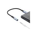 Wiwu Lightning to 3.5mm Aux Converter Audio Adapter Wiwu WI-C047 Legend Series 15cm - Black