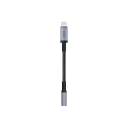 Wiwu Lightning to 3.5mm Aux Converter Audio Adapter Wiwu WI-C047 Legend Series 15cm - Black