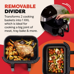 Instant Pot Vortex Versa zone Fryer with Clear Cook, 8.5Lit, 1700Watts, Black - 140-3162-01-GCC