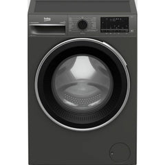Beko Front Load Washing Machine A+++, 15Programs, 10KG, 1400RPM, Manhattan Grey - B3WFU51042ESMG