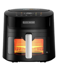 Black & Decker Air Fryer, 7.2Lit, 1800Watts, Black with Window - AF7210-B5