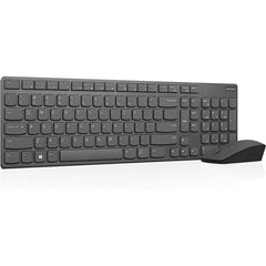 Lenovo Professional Ultraslim Wireless Combo Chargeable Keyboard & 2 AAA Batteries For Mouse Arabic / English Layout