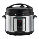 Black & Decker Pressure Cooker 9 In 1, 6Lit, 1350Watts, Black / Silver - PCP1010-B5